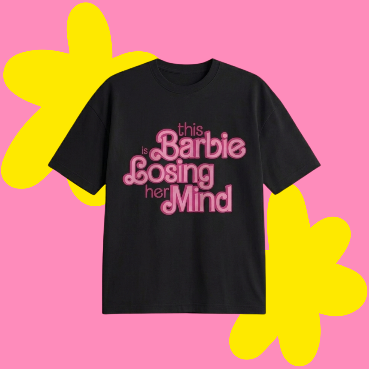 Loser Barbie Baskılı Oversize Tişört
