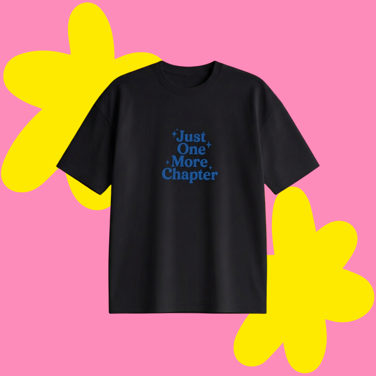 One More Chapter Baskılı Oversize Tişört