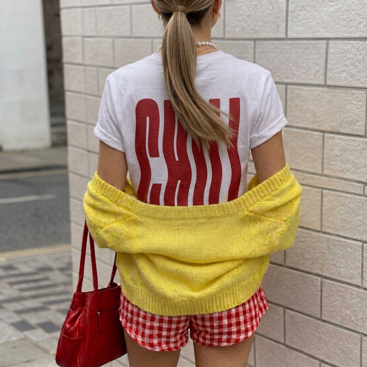 Chill Baskılı Oversize Tişört