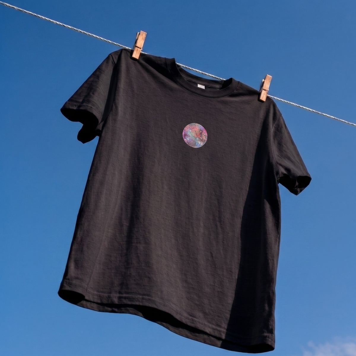 Pink Disco Baskılı Oversize Tişört