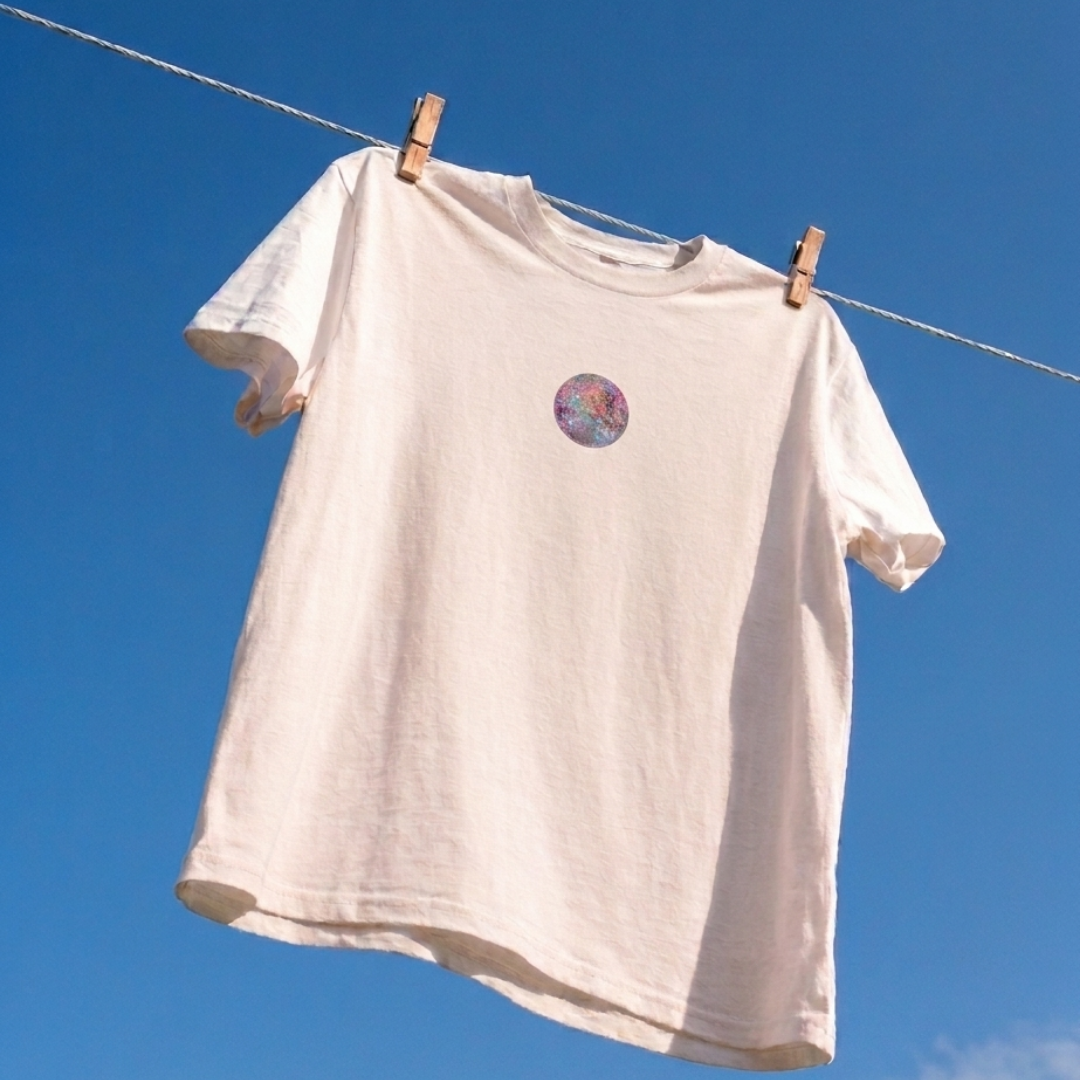 Pink Disco Baskılı Oversize Tişört