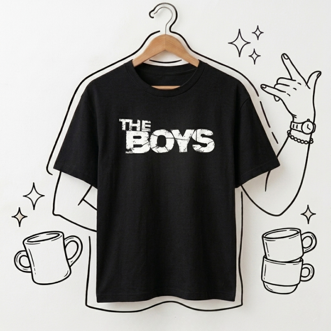 The Boys Baskılı Oversize Tişört