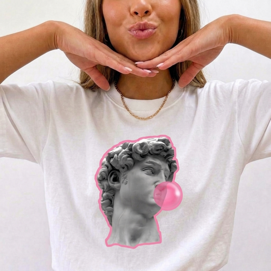 Bubble David Baskılı Oversize Tişört