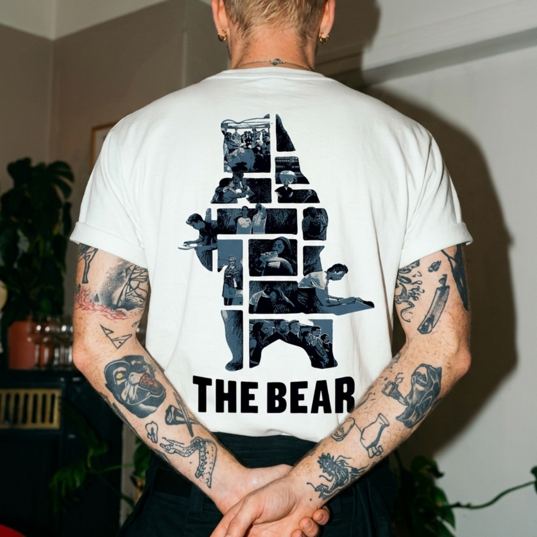 The Bear Kitchen Baskılı Oversize Tişört