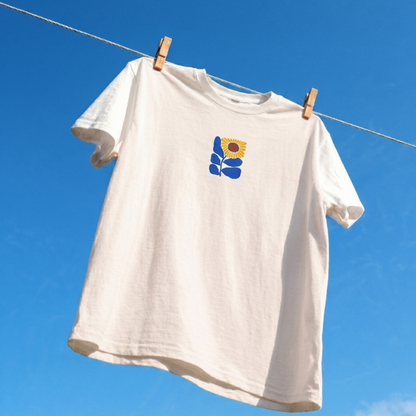 Sunflower Baskılı Oversize Tişört