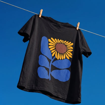 Sunflower Baskılı Oversize Tişört