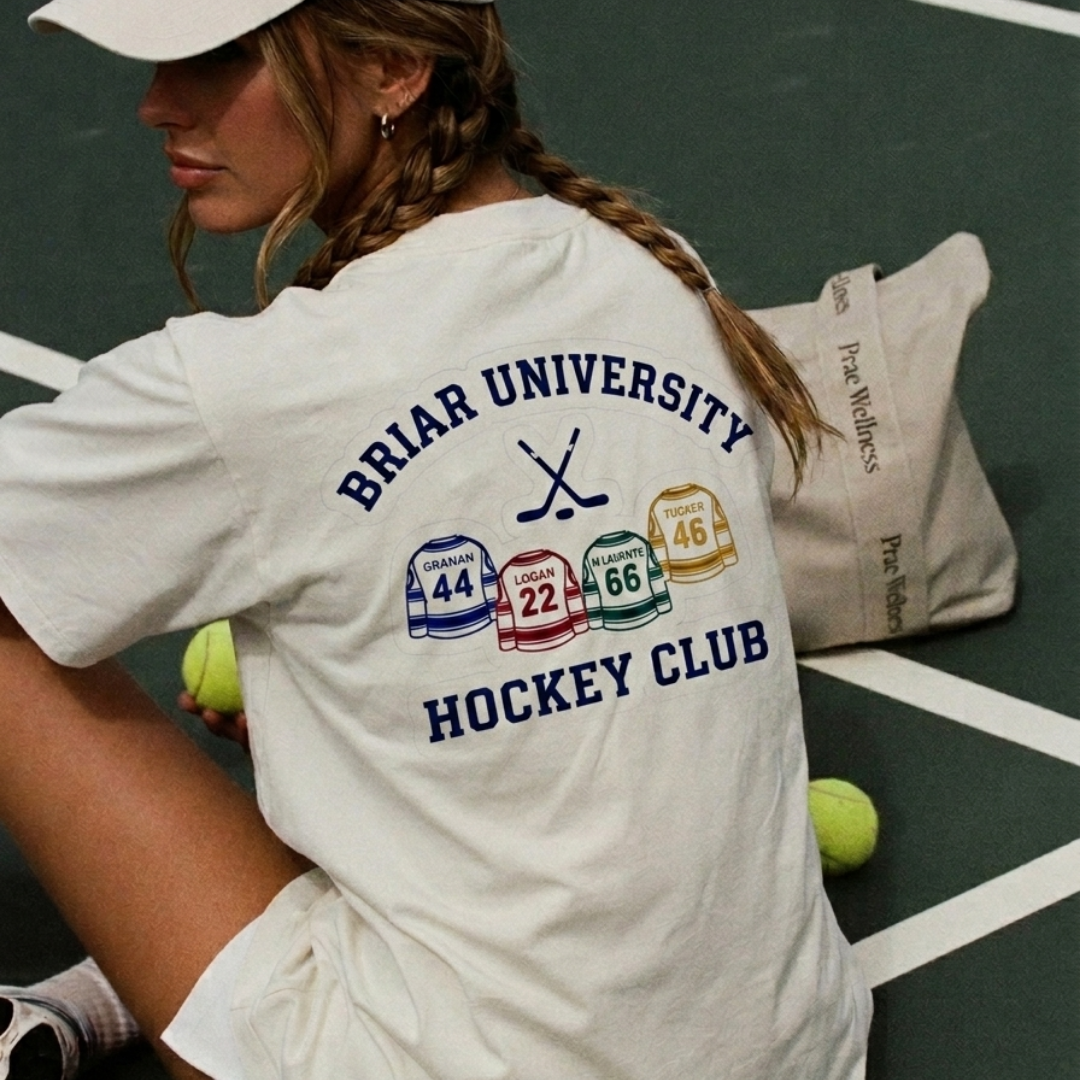 Briar University - Off Campus Baskılı Oversize Tişört