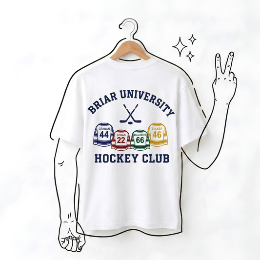 Briar University - Off Campus Baskılı Oversize Tişört