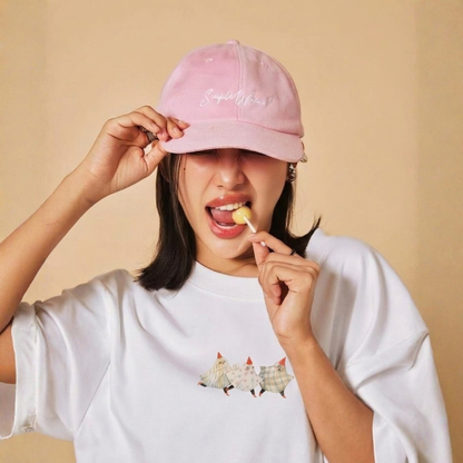 Ghosting Baskılı Oversize Tişört