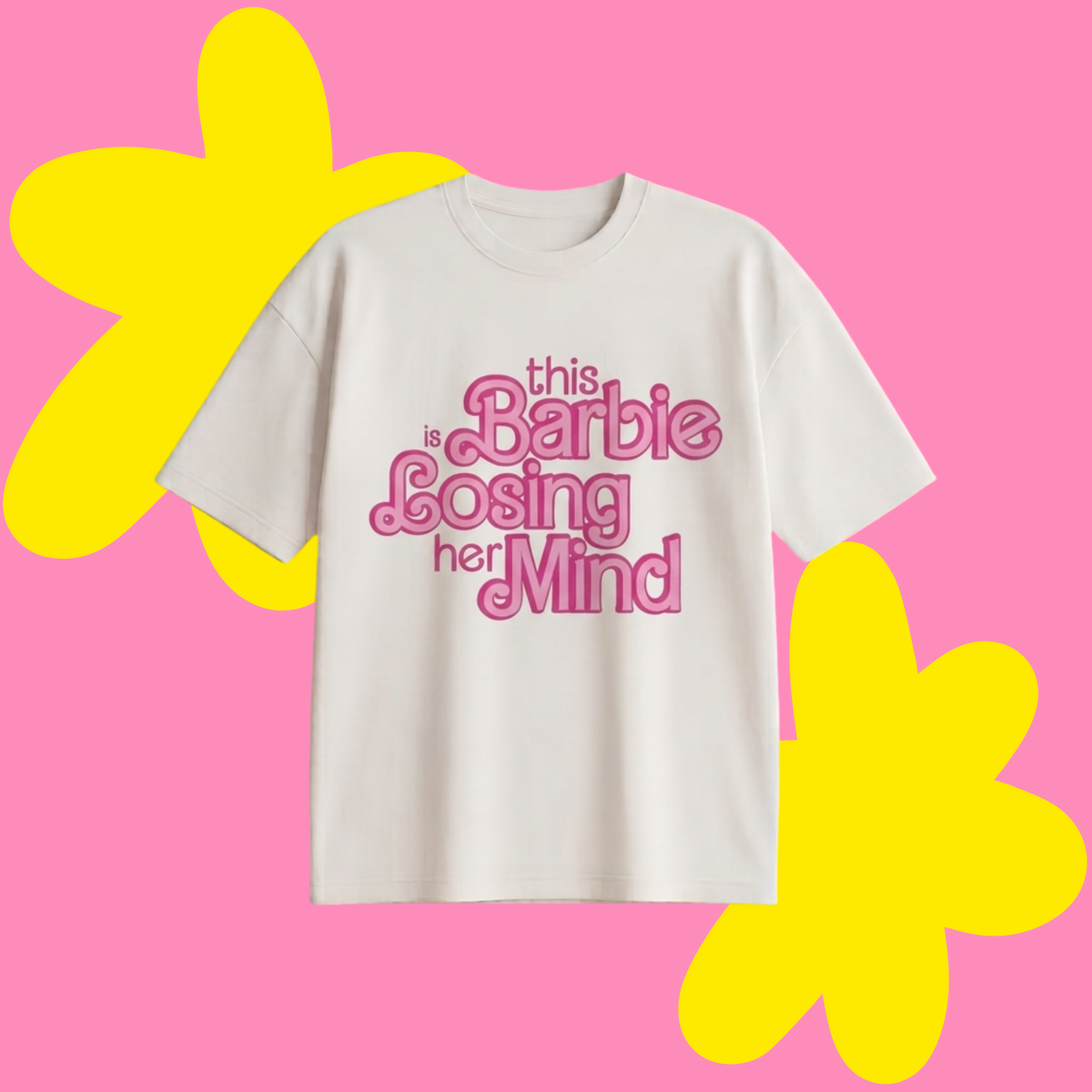 Loser Barbie Baskılı Oversize Tişört