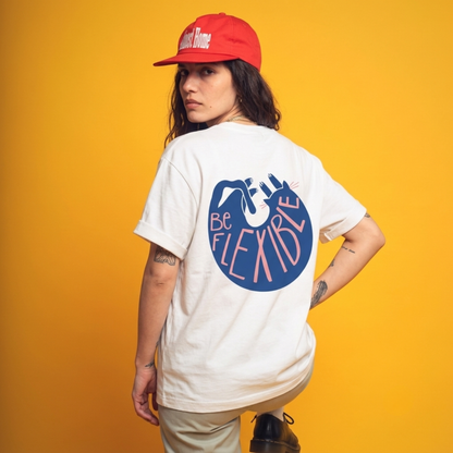Be Flexible Baskılı Oversize Tişört