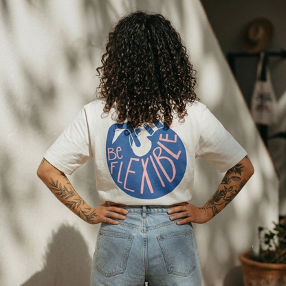 Be Flexible Baskılı Oversize Tişört