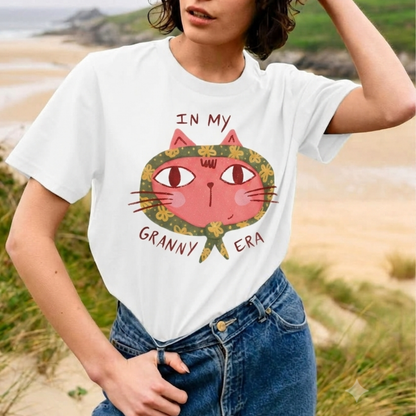 Granny Era Baskılı Oversize Tişört