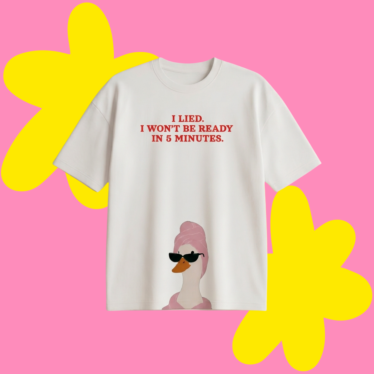 I Lied - Duck Oversize Tişört