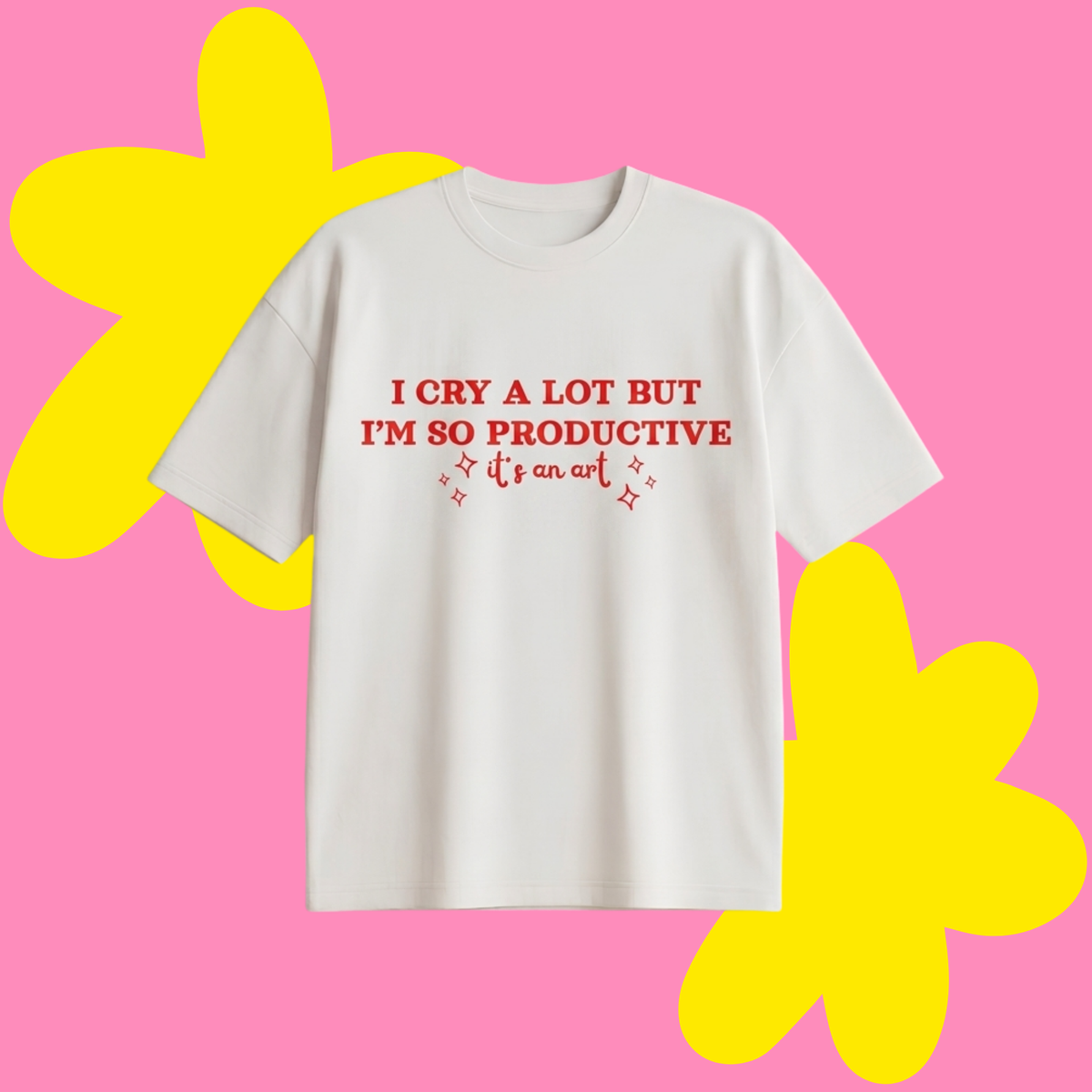 It's An Art Baskılı Oversize Tişört