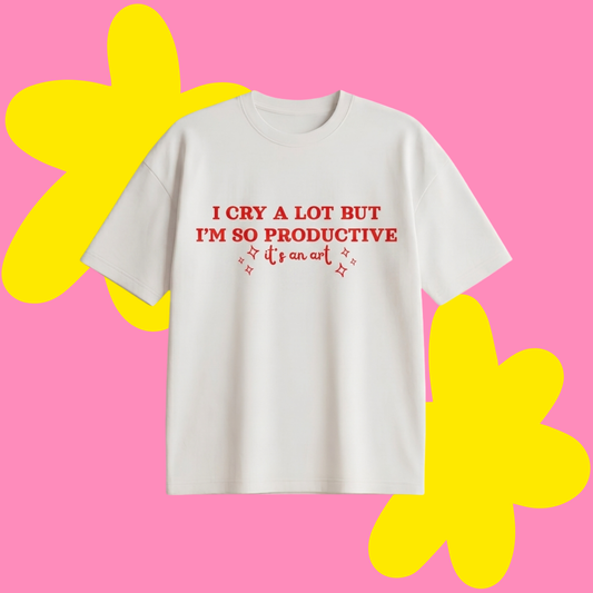 It's An Art Baskılı Oversize Tişört