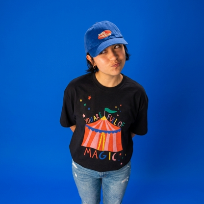 Full Of Magic Baskılı Oversize Tişört
