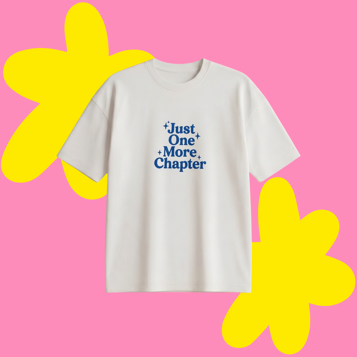 One More Chapter Baskılı Oversize Tişört