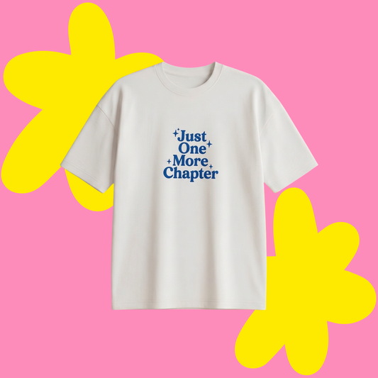 One More Chapter Baskılı Oversize Tişört
