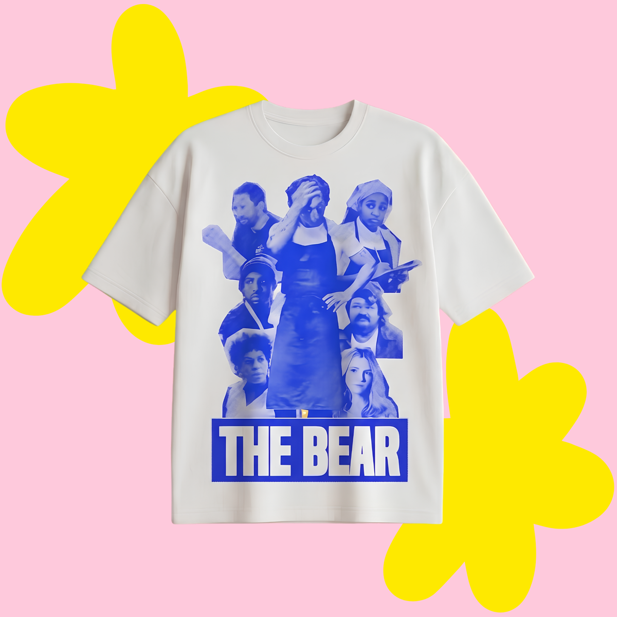 The Bear Blu Baskılı Oversize Tişört