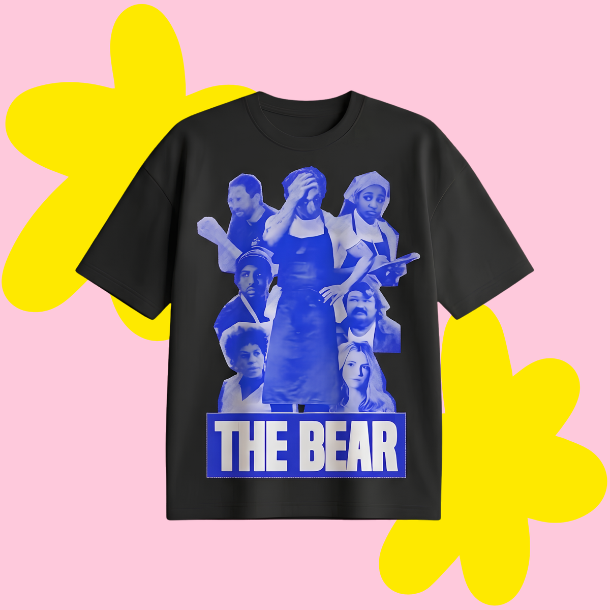 The Bear Blu Baskılı Oversize Tişört