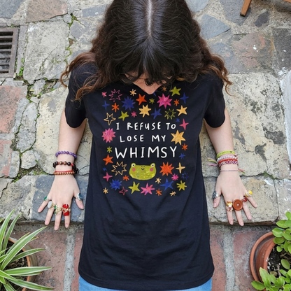 Whimsy Baskılı Oversize Tişört